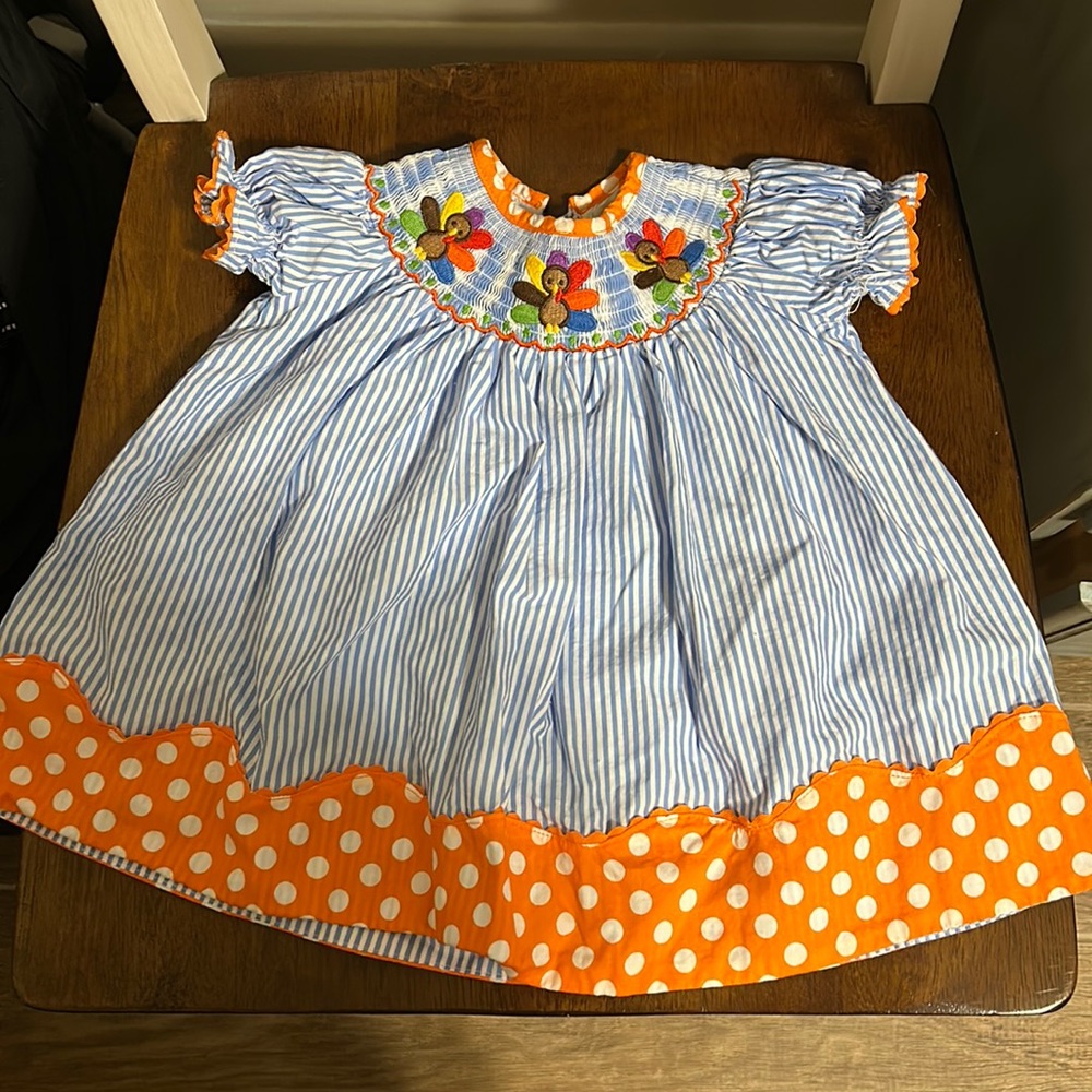 Smocked Turkey Dress
